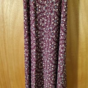 LulaRoe large maxi skirt